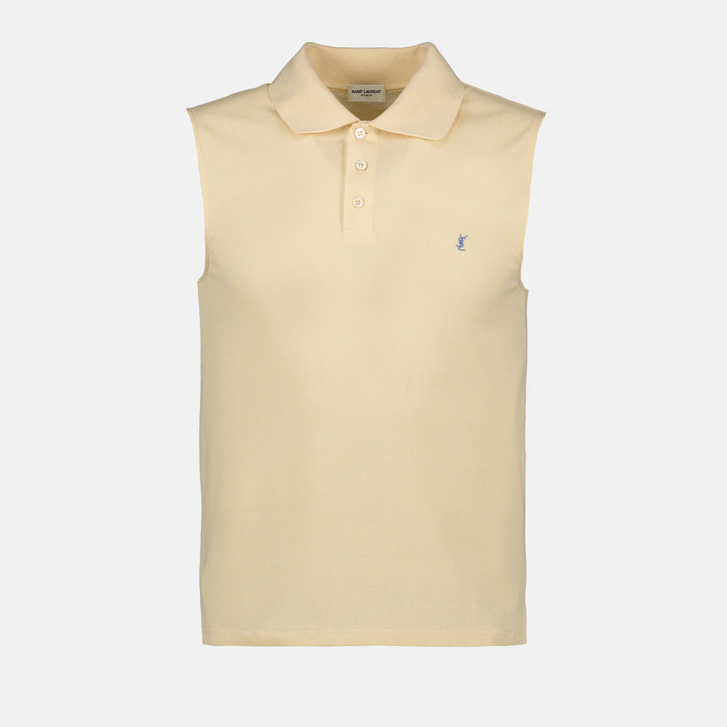 Polo shirts Cassandra Polo Shirt Saint Laurent Beige Man
