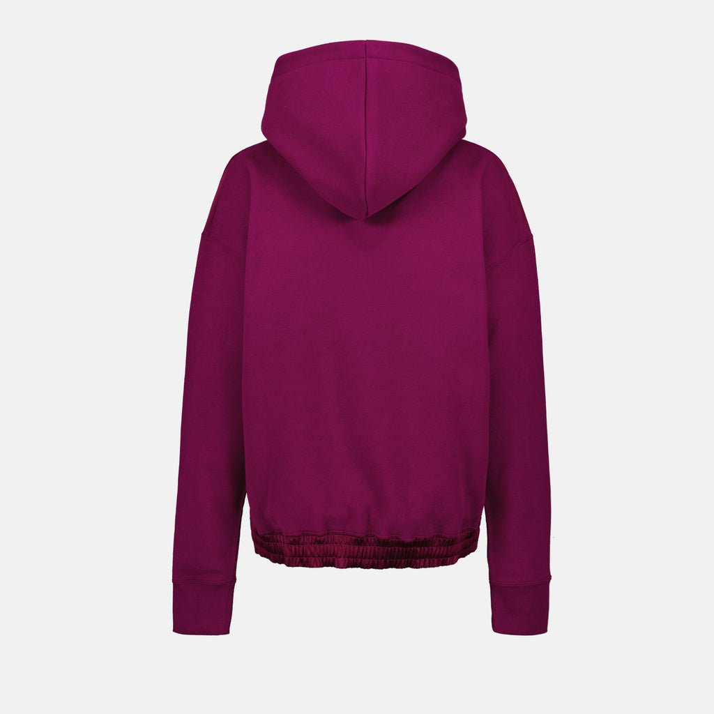 Moletons Sweatshirt com Capuz Logotipo Saint Laurent Roxo Homme