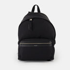 Zaini Sac à dos City en toile et nylon Saint Laurent Nero Homme