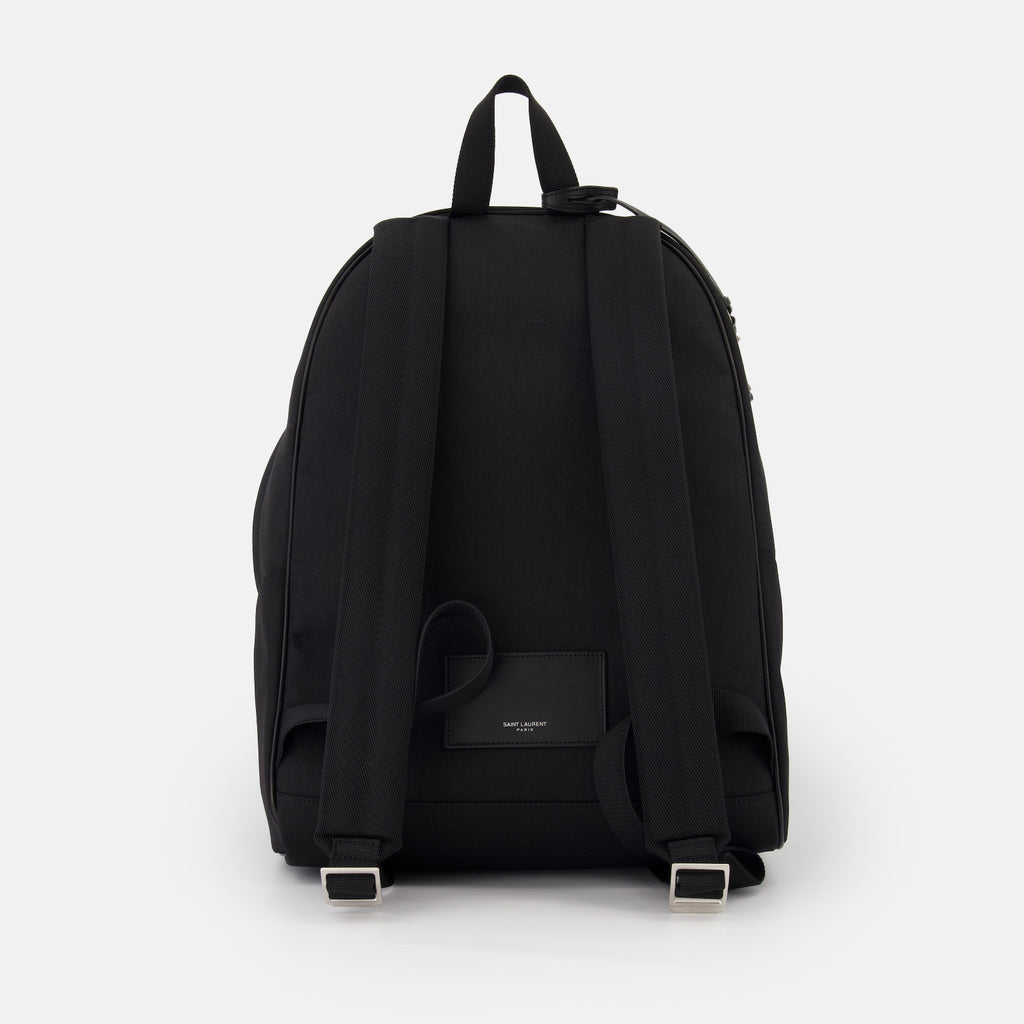 Zaini Sac à dos City en toile et nylon Saint Laurent Nero Homme