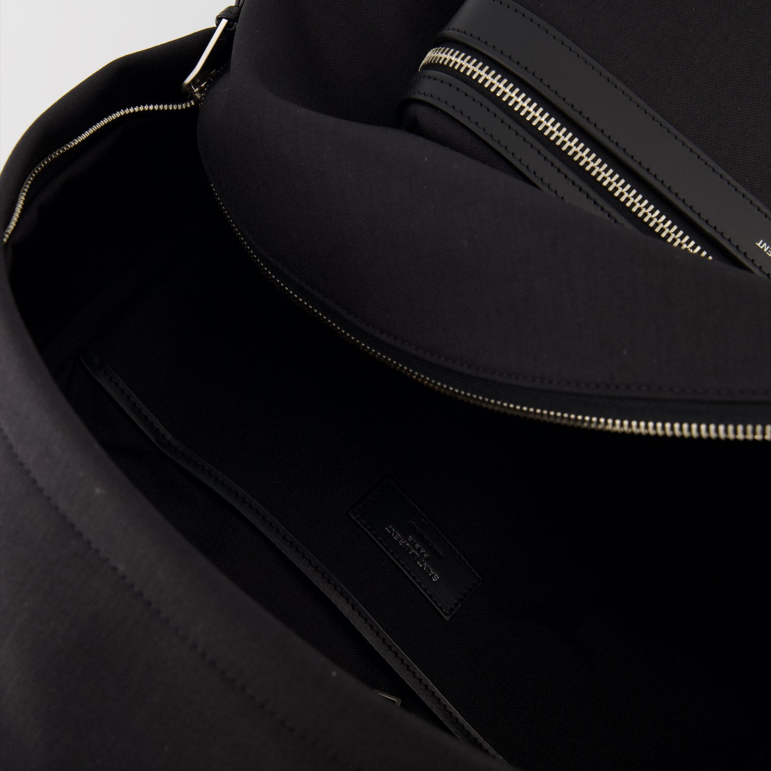 Zaini Sac à dos City en toile et nylon Saint Laurent Nero Homme
