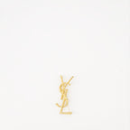 Bijoux Broche Cassandre Saint Laurent Doré Unisexe