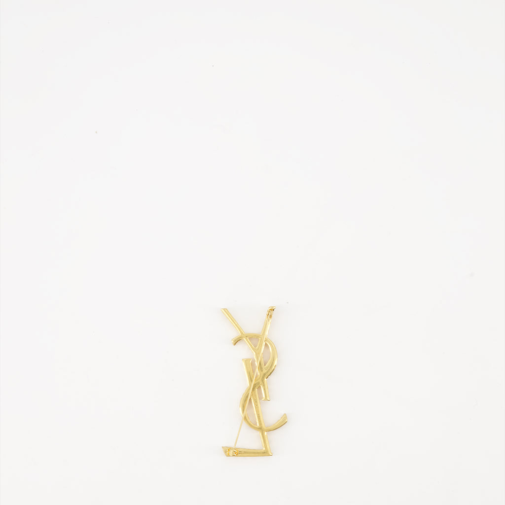 Bijoux Broche Cassandre Saint Laurent Doré Unisexe