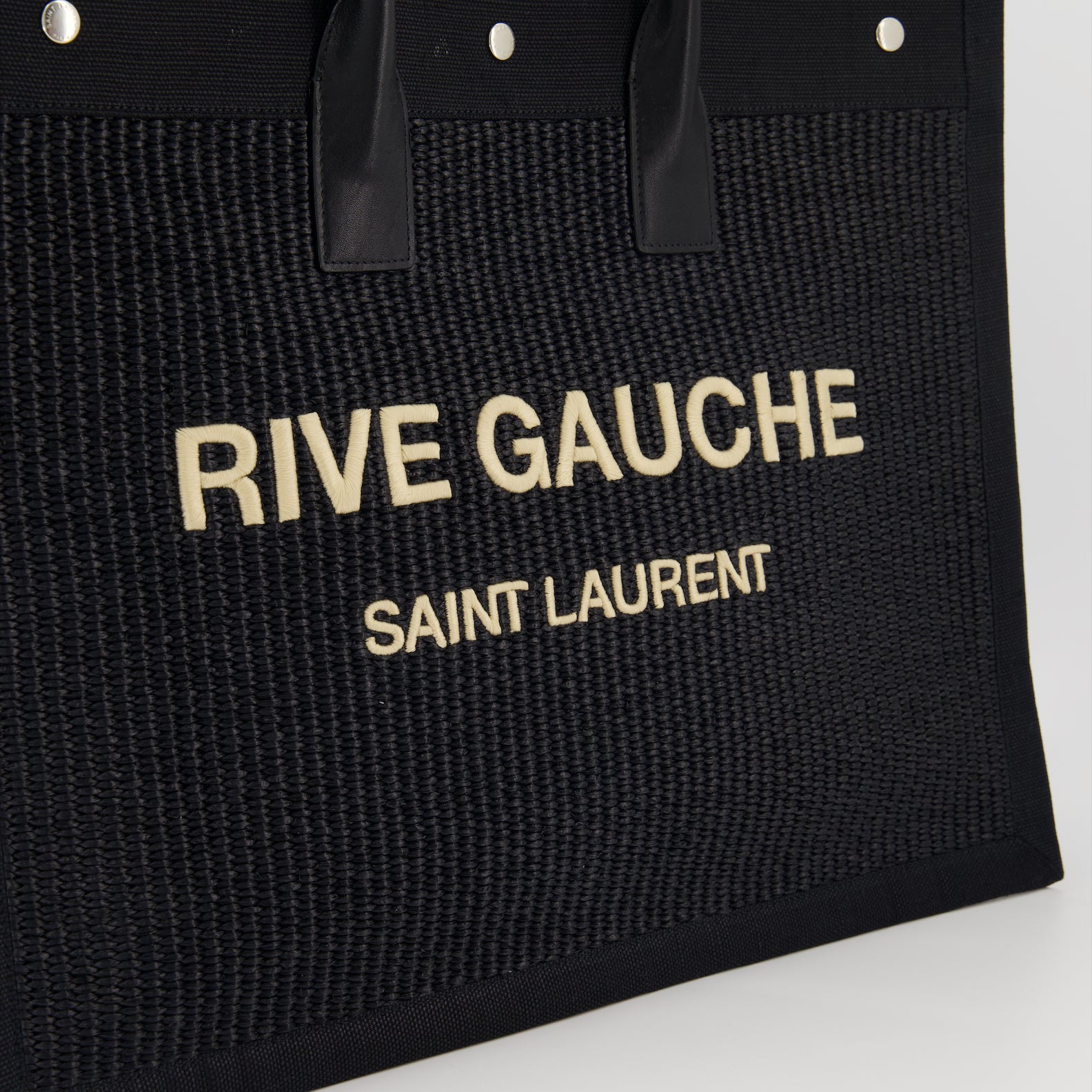 Tote bags Sac cabas Rive Gauche Saint Laurent Schwarz Homme