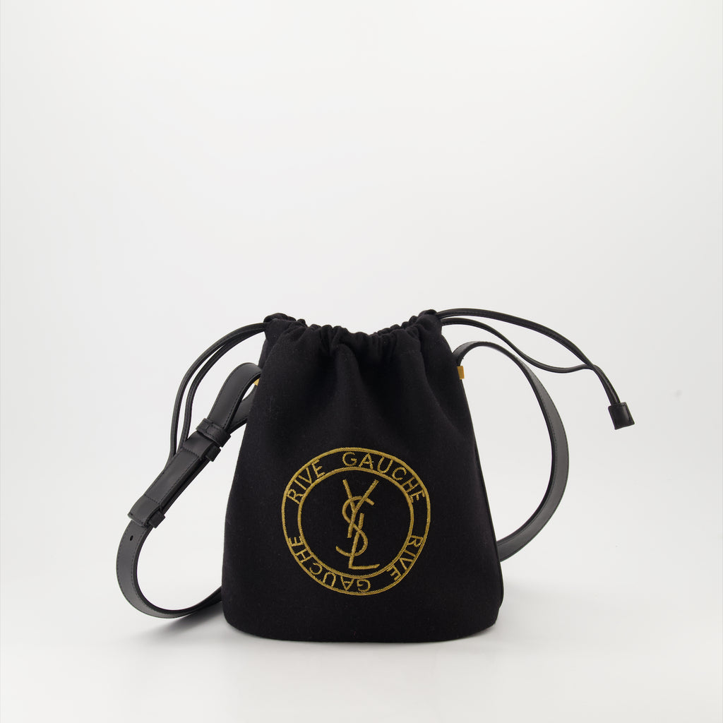 Sacs bandoulière Sac seau Rive Gauche Saint Laurent Noir Homme