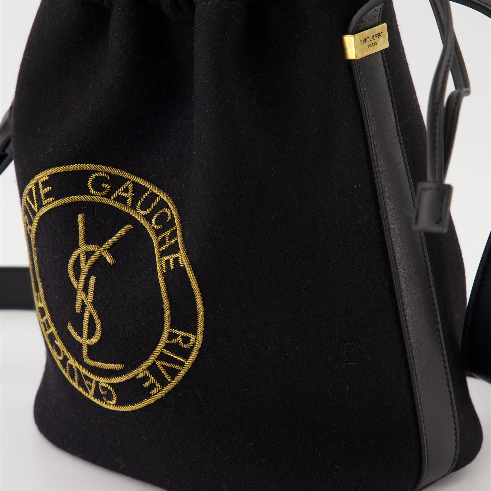 Sacs bandoulière Sac seau Rive Gauche Saint Laurent Noir Homme