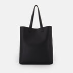 Tote bags Leather shopping bag Saint Laurent Black Man