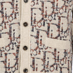 Maglieria Cardigan Oblique Dior Beige Homme