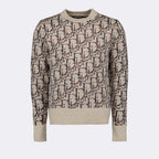 Maglieria Pull Oblique Dior Beige Homme