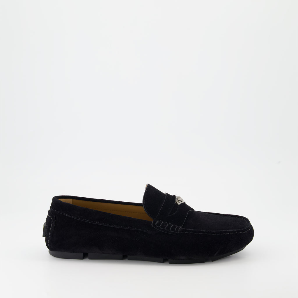 Mocassins Mocassins en suède Versace Noir Homme