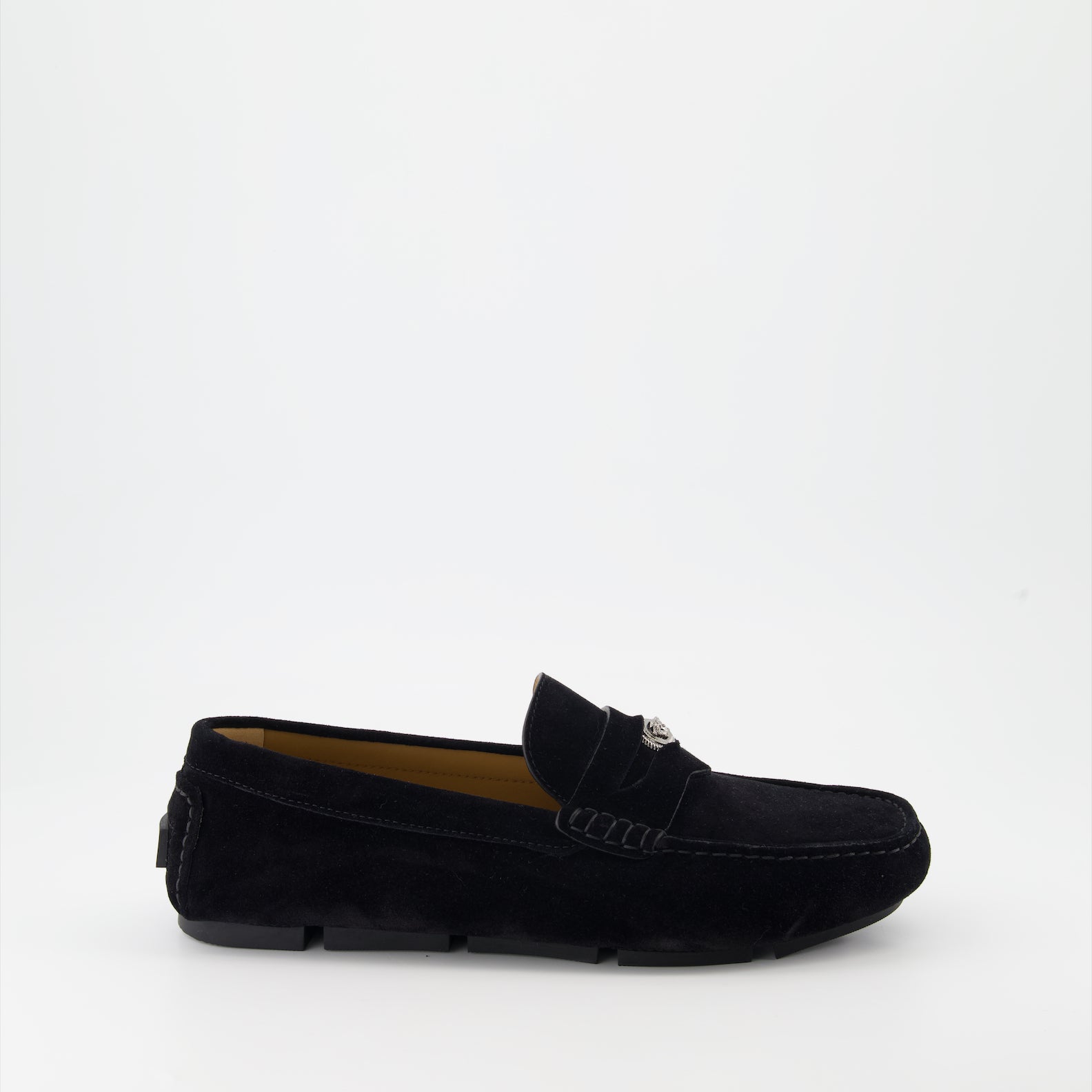 Mocassins Mocassins en suède Versace Noir Homme