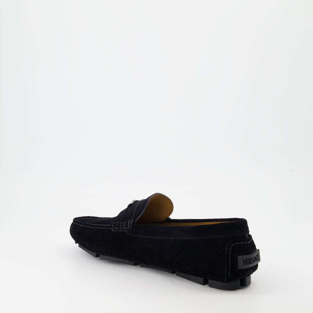 Mocassins Mocassins en suède Versace Noir Homme