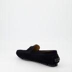 Mocassins Mocassins en suède Versace Noir Homme