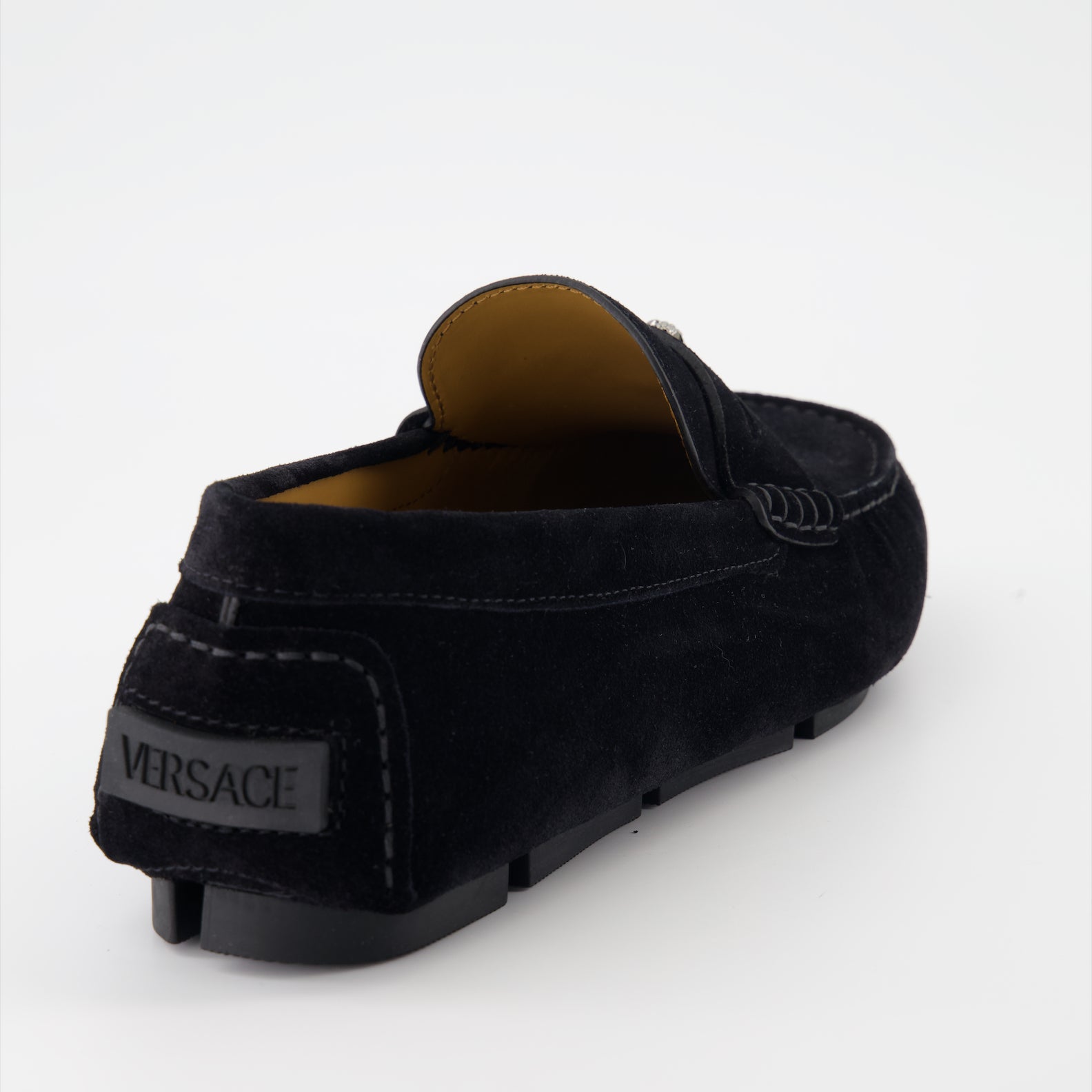 Mocassins Mocassins en suède Versace Noir Homme