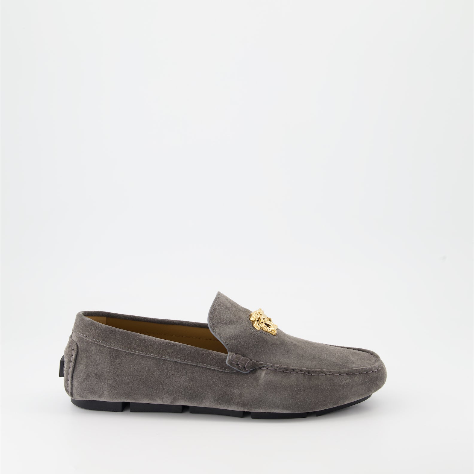Mocassins Mocassins Driver la Medusa Versace Gris Homme