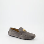 Mocassins Mocassins Driver la Medusa Versace Gris Homme