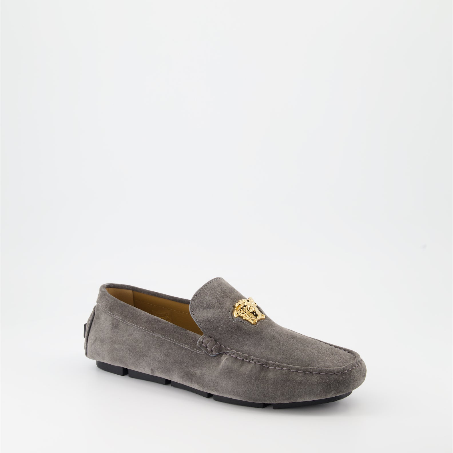 Mocassins Mocassins Driver la Medusa Versace Gris Homme