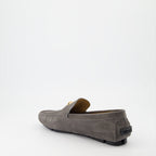 Mocassins Mocassins Driver la Medusa Versace Gris Homme