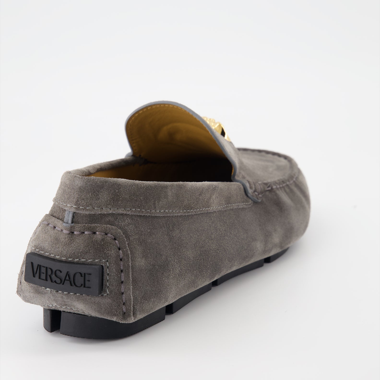 Mocassins Mocassins Driver la Medusa Versace Gris Homme