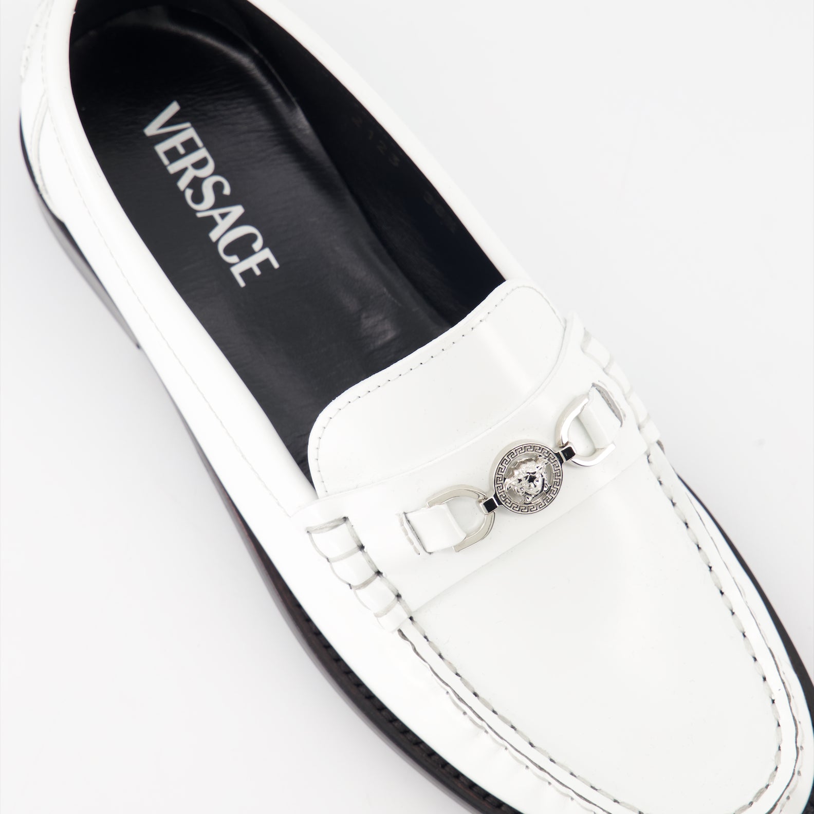 Mocassins Mocassins Medusa '95 Versace Blanc Femme