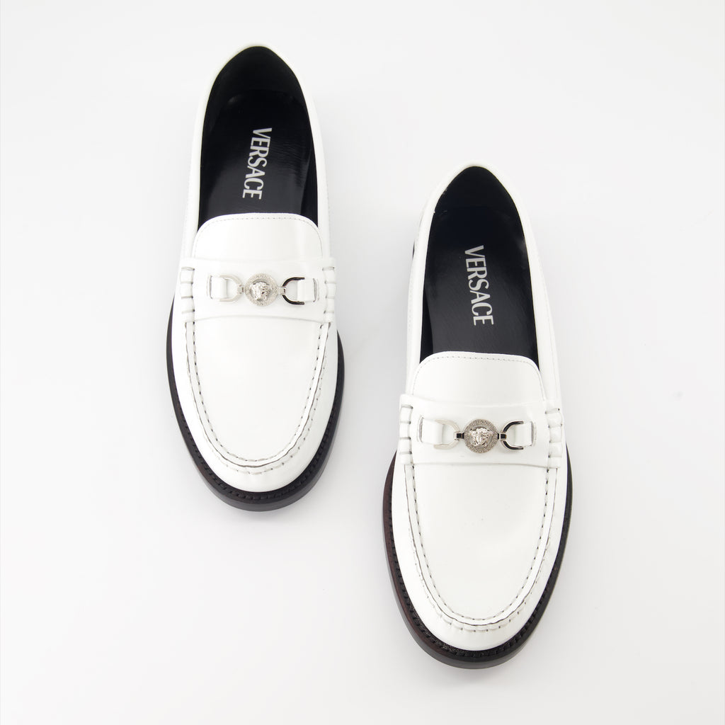 Mocassins Mocassins Medusa '95 Versace Blanc Femme