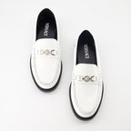 Mocassins Mocassins Medusa '95 Versace Blanc Femme
