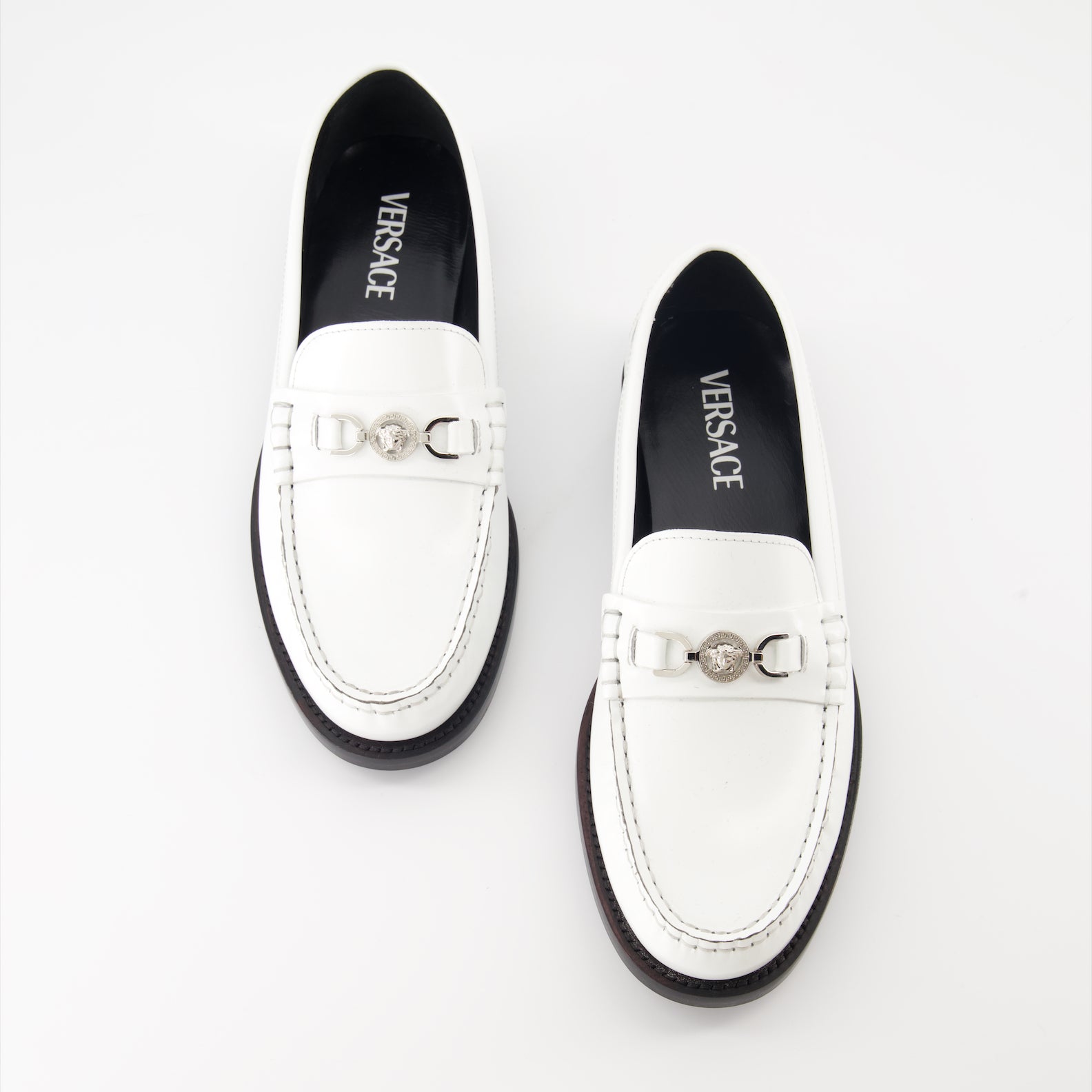 Mocassins Mocassins Medusa '95 Versace Blanc Femme
