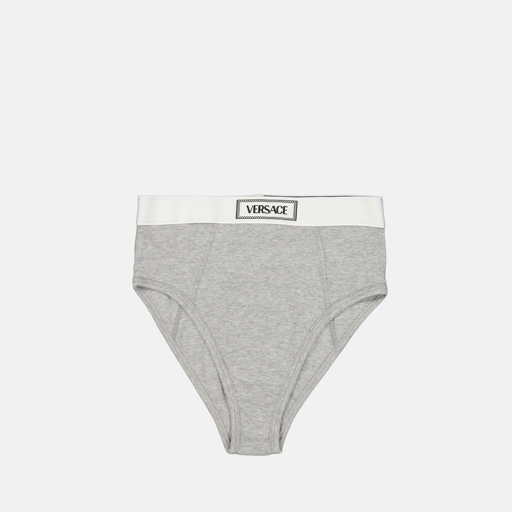 Ropa interior y homewear Logo Brief Versace Gris Femme