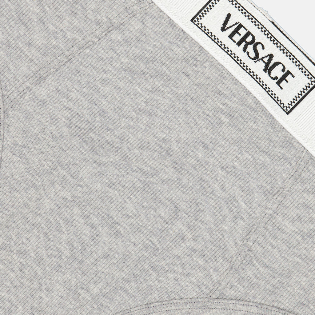 Ropa interior y homewear Logo Brief Versace Gris Femme