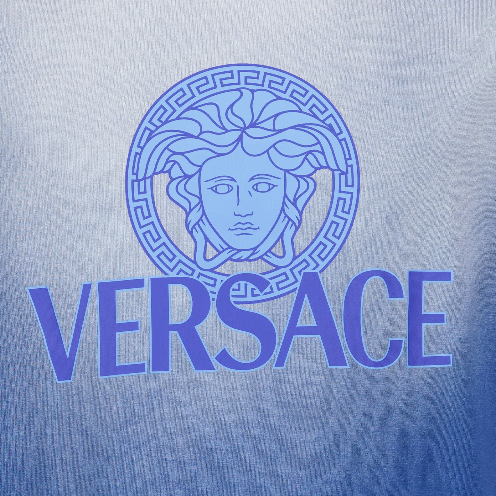 T-Shirts T-shirt Medusa délavé Versace Blau Homme