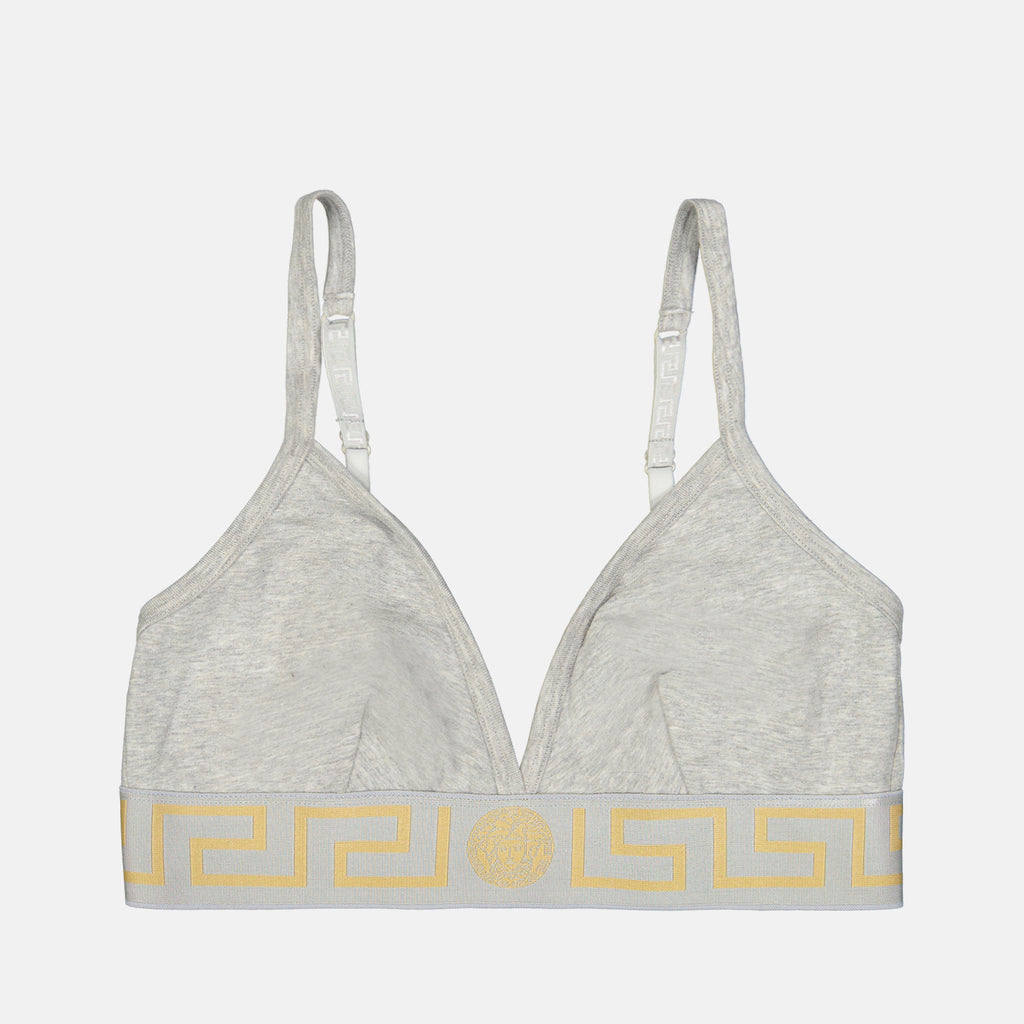 Sous-vêtements et homewear Brassière Medusa Greca Versace Gris Femme
