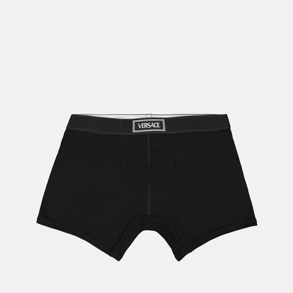 Sous-vêtements et homewear Boxer à logo Versace Noir Homme