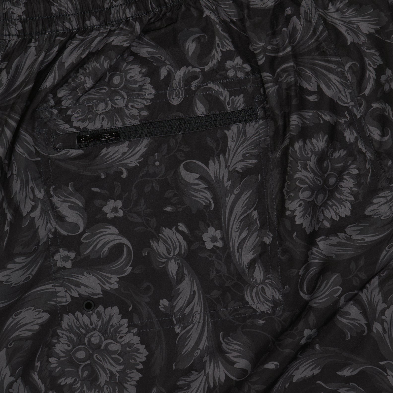 Beachwear Reversible Barocco Swim Shorts Versace Black Man
