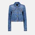 재킷 Veste Barocco Versace 파란색 Femme