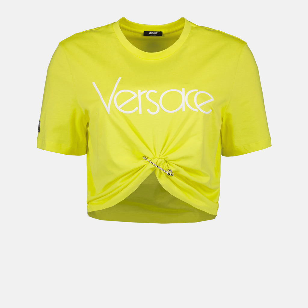 T-Shirts T-shirt crop 1978 Ré-Edition Versace Gelb Femme