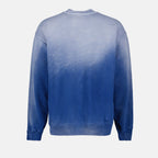 Sweatshirts Sweatshirt Medusa délavé Versace Bleu Homme