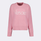 Maglieria Pull côtelé Versace Rosa Femme