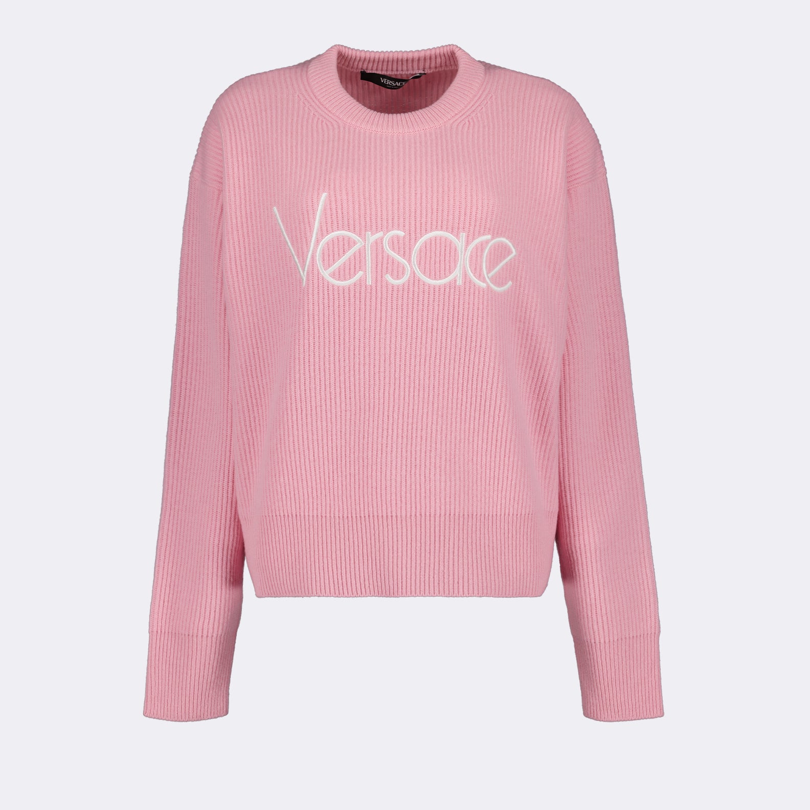 Maglieria Pull côtelé Versace Rosa Femme