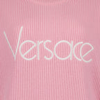 Maglieria Pull côtelé Versace Rosa Femme