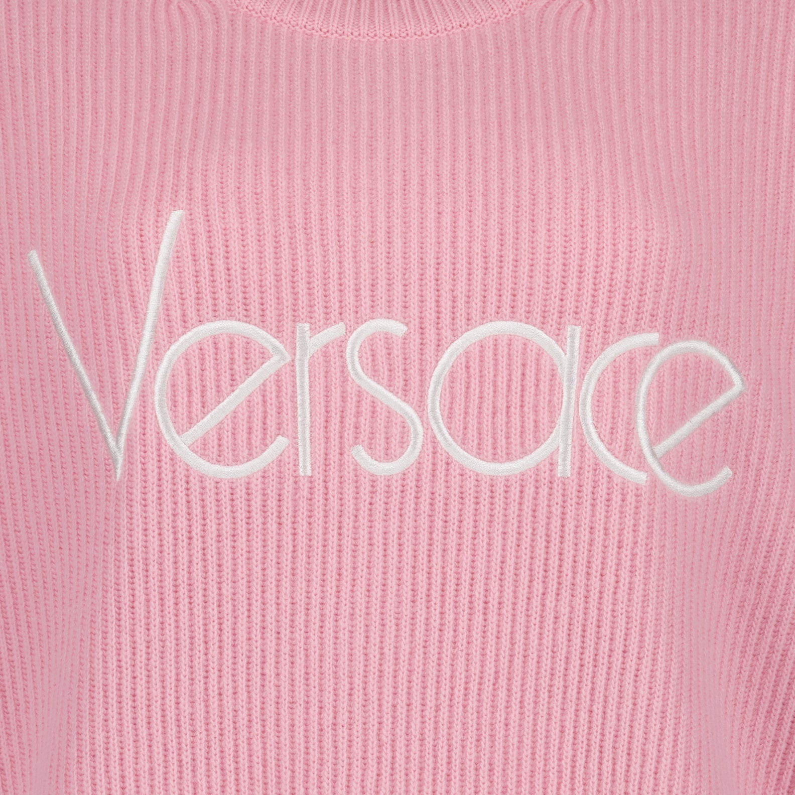 Maglieria Pull côtelé Versace Rosa Femme
