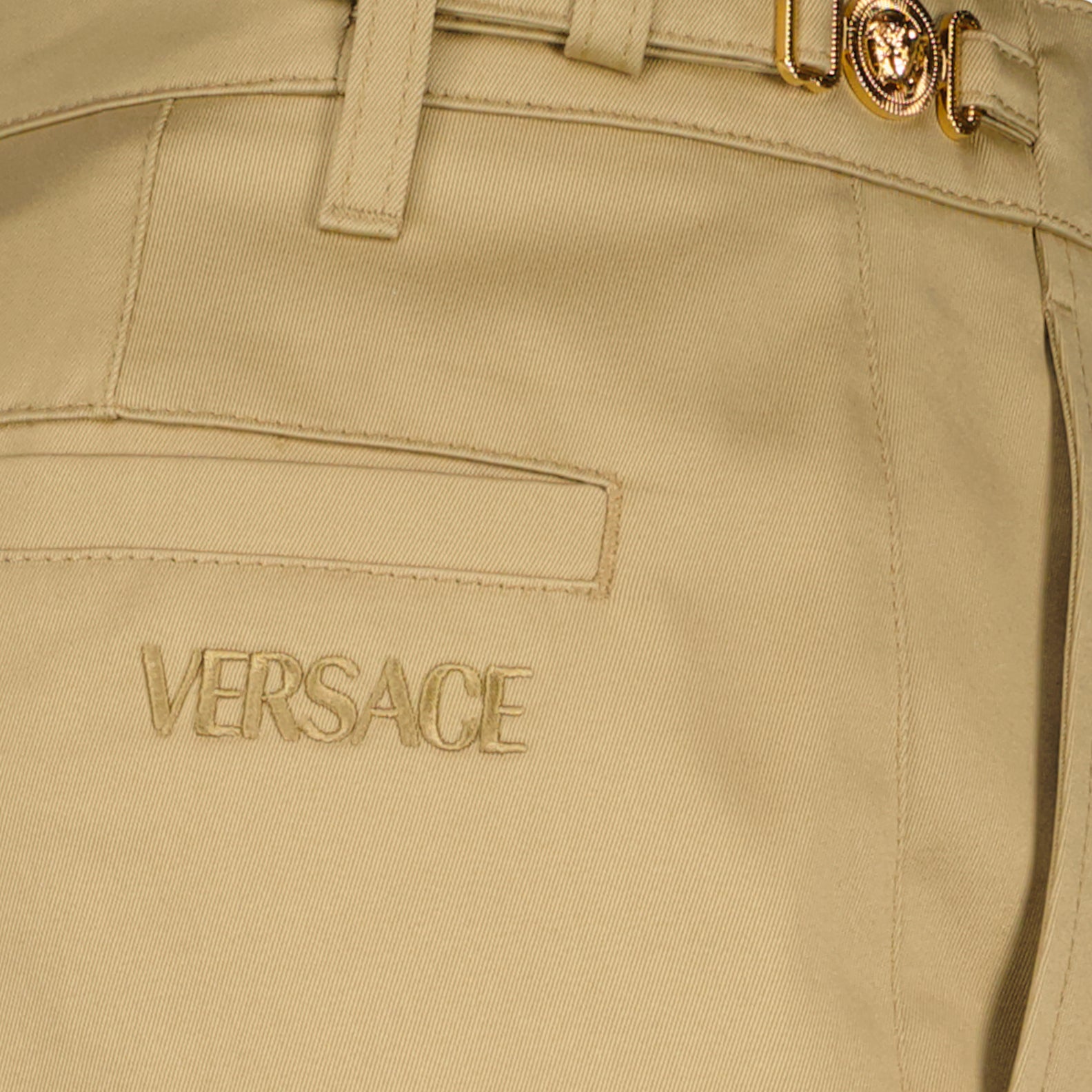 Pantalones Pantalones rectos Versace Beige Homme