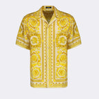 Camisas Chemise Barocco en soie Versace Amarillo Homme