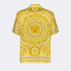 Camisas Chemise Barocco en soie Versace Amarillo Homme