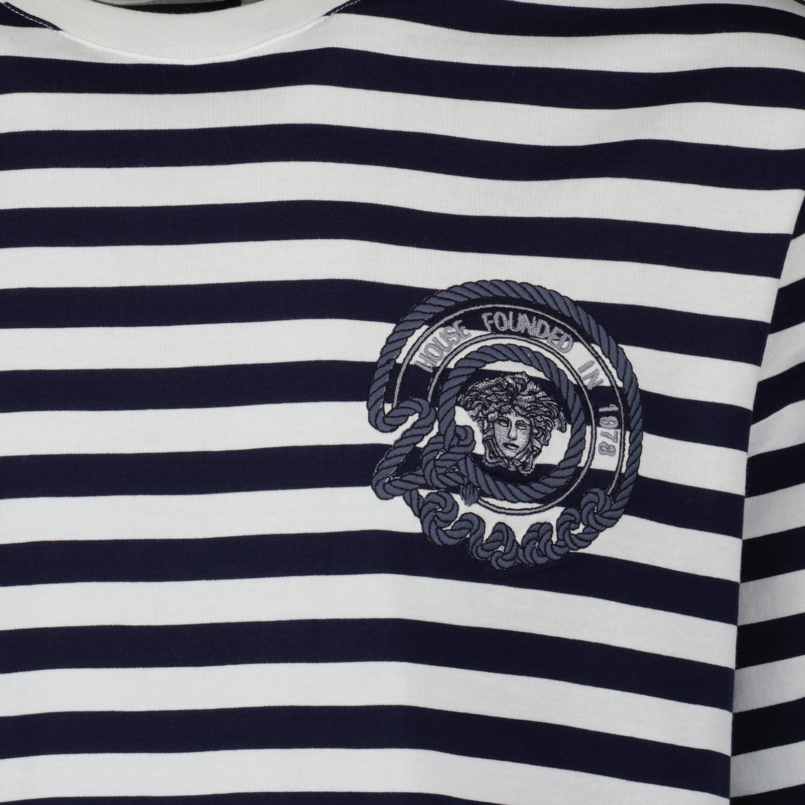 T-Shirts T-shirt marinière Versace Dunkelblau Homme