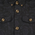 Vestes Veste chemise Barocco Versace Gris Homme