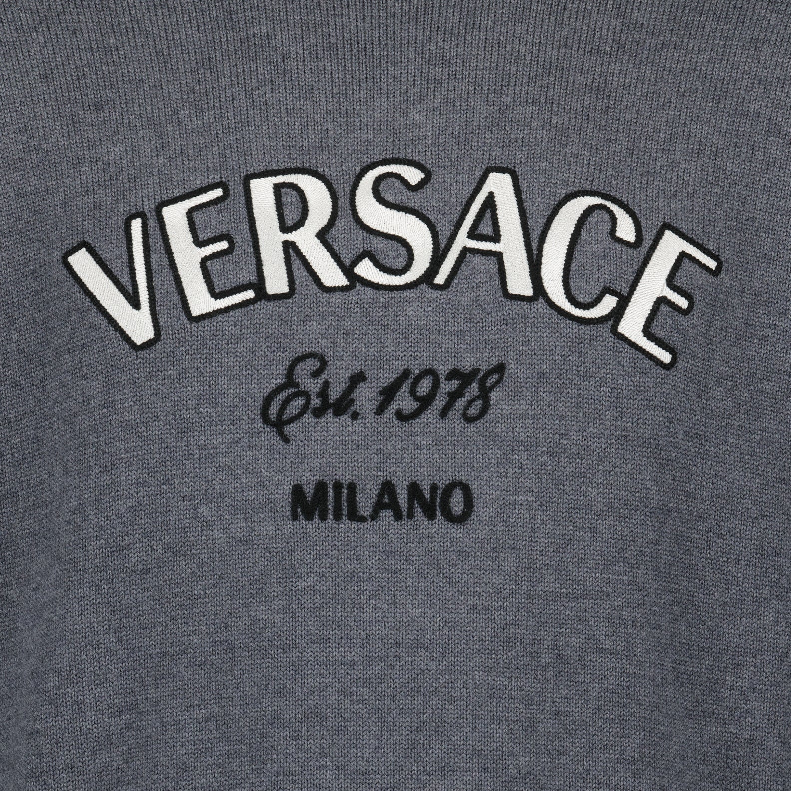 Prendas de punto Suéter Versace Milano Versace Gris Homme