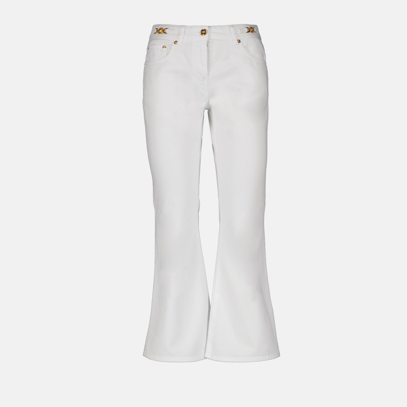 Pantalons Jean Medusa '95 Versace Blanc Femme