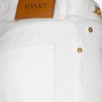 Pantalons Jean Medusa '95 Versace Blanc Femme