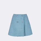 Jupes Mini-jupe en tweed Versace Bleu Femme