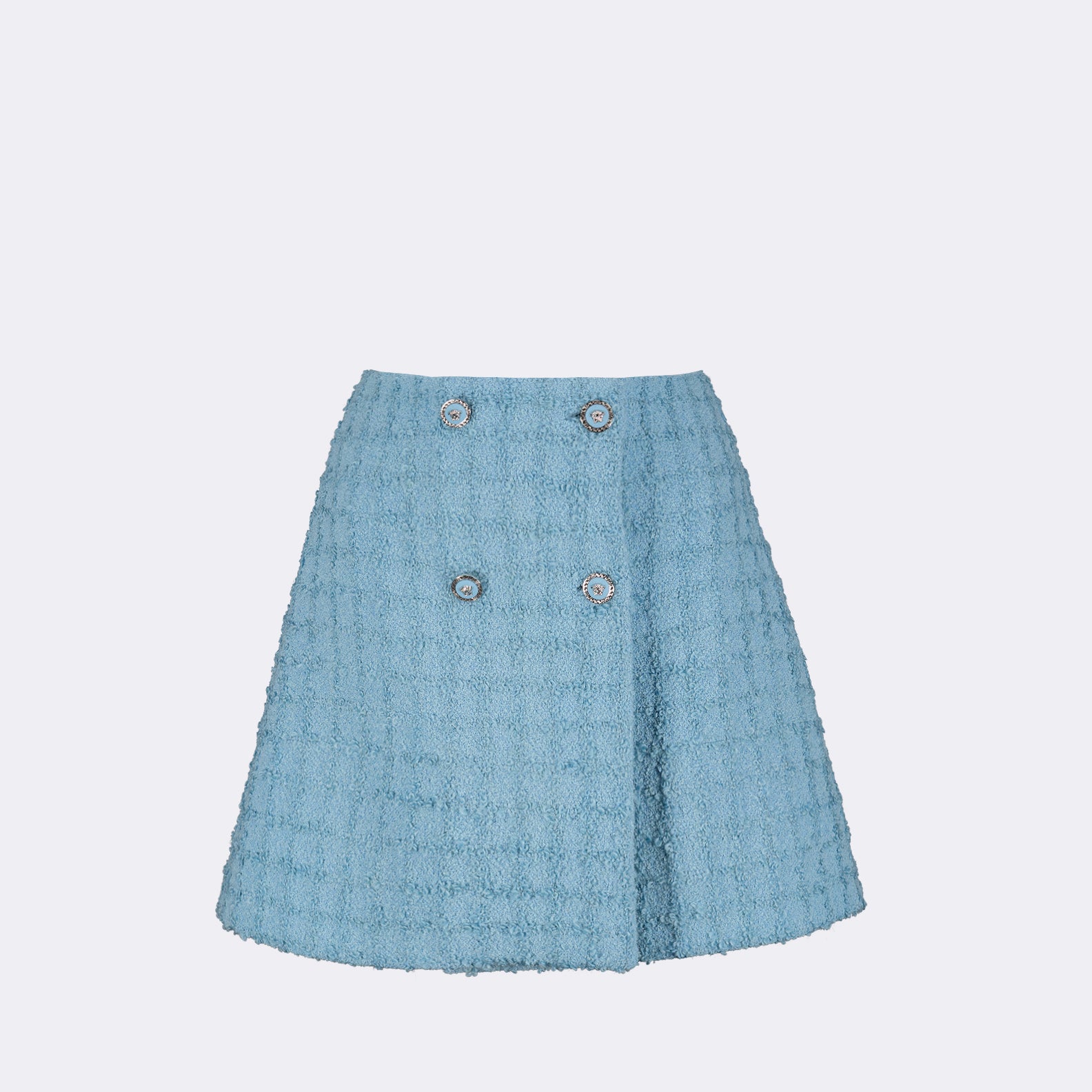 Jupes Mini-jupe en tweed Versace Bleu Femme